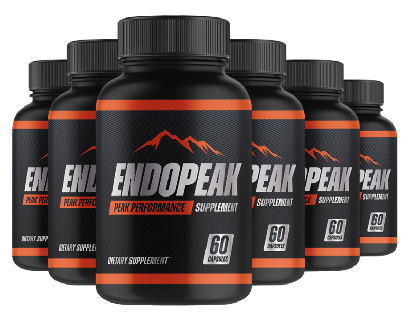 Men’s vitality support supplement bottle with bold, clean botanical accents.